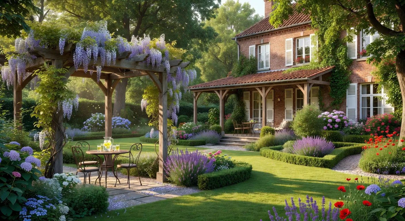 Véranda moderne et jardin paysager en Belgique en 2026