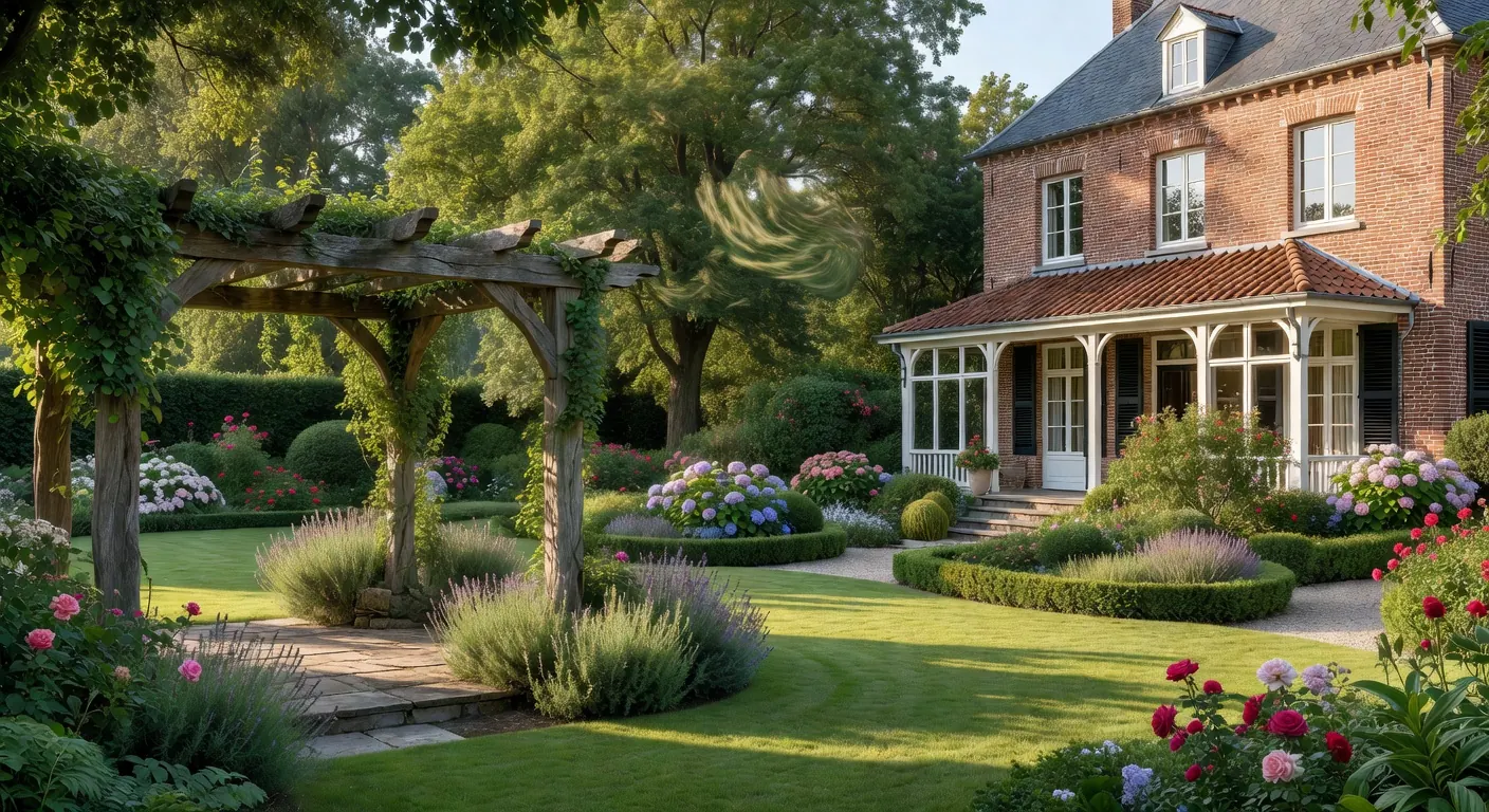 Jardin et véranda connectés à une maison intelligente en 2026