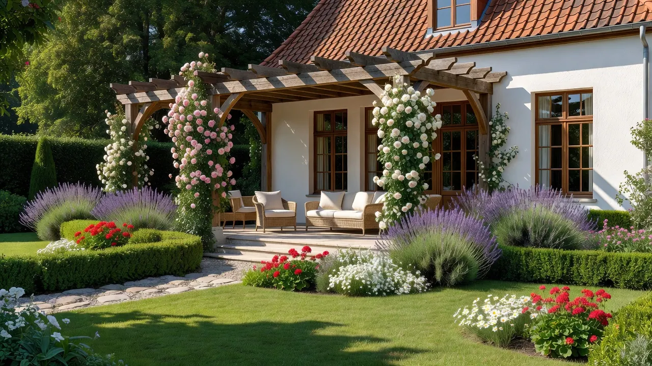 Installation d'une véranda dans un jardin belge