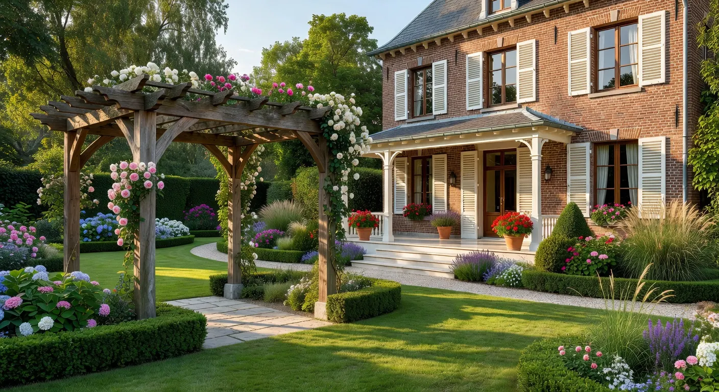 Installation d'une véranda dans un jardin belge