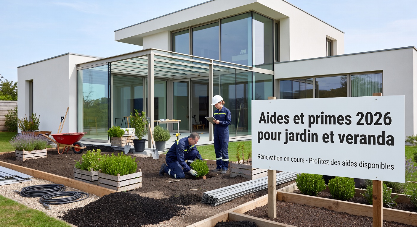 Aides et primes 2026 pour jardin et veranda