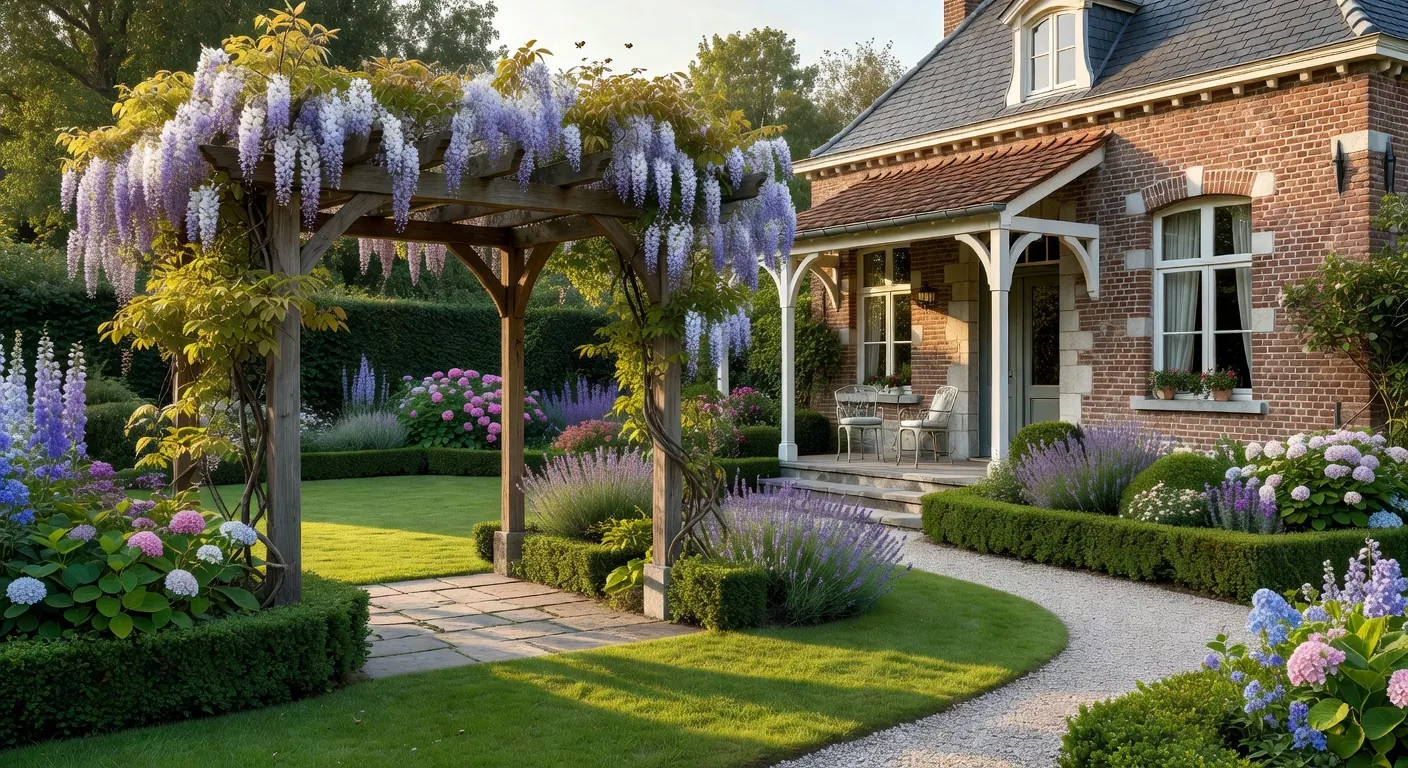 Photo d'un jardin aménagé avec une véranda moderne et réussie